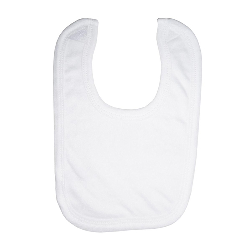 MEDMDTDDR1023 - Medline - Knit Baby Bib, White, White Trim, 12 EA/DZ