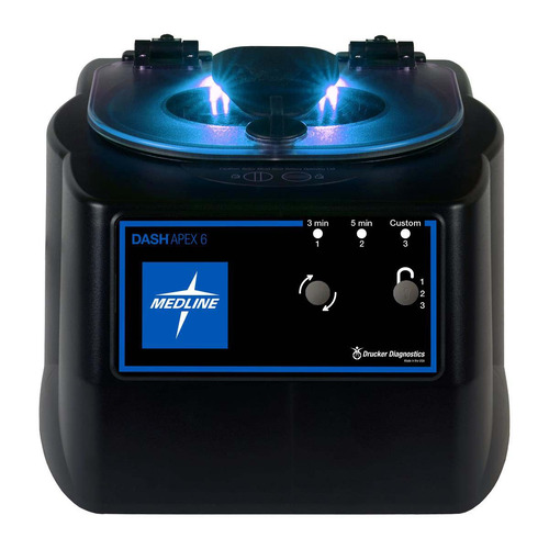 MEDMLAB07621500 - Medline - DASH Apex 6 Set-and-Lock Centrifuge Horizontal Rotor, 6-Place, 75 to 100mm Tubes