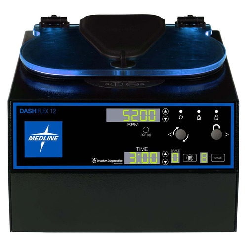 MEDMLAB18321500 - Medline - DASH Flex12 Programmable STAT Centrifuge, Horizontal Rotor, 12-Place, 75 to 100mm Tubes