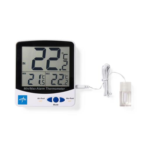 MEDMLAB895RFV - Medline - Digital Refrigerator and Freezer Thermometer, 1 Probe with 5-mL Glycol Bottle, -50 to 70&deg;C