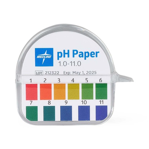 MEDMLABPHP111 - Medline - S/R Wide-Range pH Paper and Dispenser, 1.0 pH to 11.0 pH