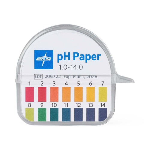 MEDMLABPHP114 - Medline - S/R Wide-Range pH Paper and Dispenser, 1.0 pH to 14.0 pH