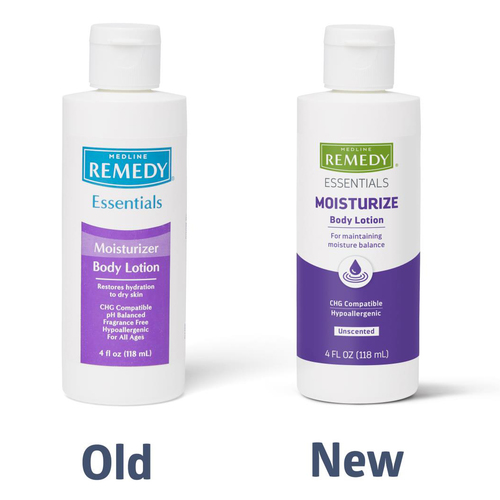 MEDMSC092MBL04 - Medline - Medline Remedy Essentials Body Lotion, Unscented, 4 oz., 60/CS