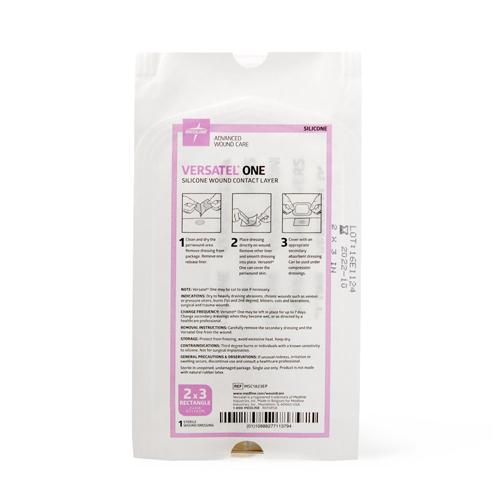 MEDMSC1823EPH - Medline - Medline Versatel One Silicone Wound Contact Layer Dressing, 1 Each