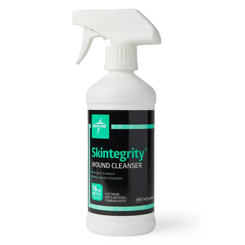 MEDMSC6016EPH - Medline - Medline Skintegrity Wound Cleanser with Educational Packaging, 16 oz. Bottle with Trigger Sprayer