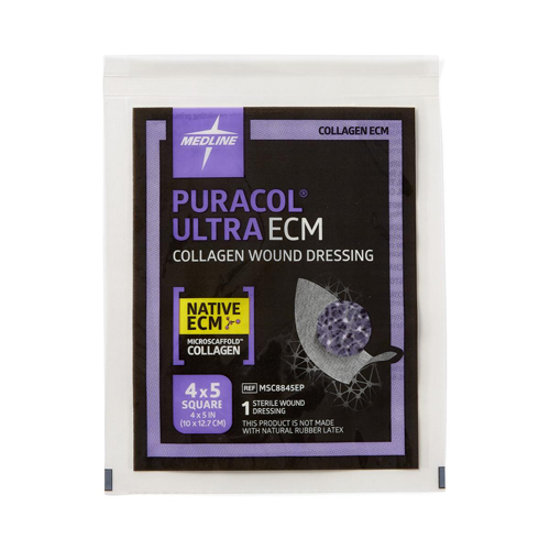 Puracol Ultra ECM Collagen Wound Dressings, 1 Each Medline MSC8845EPH