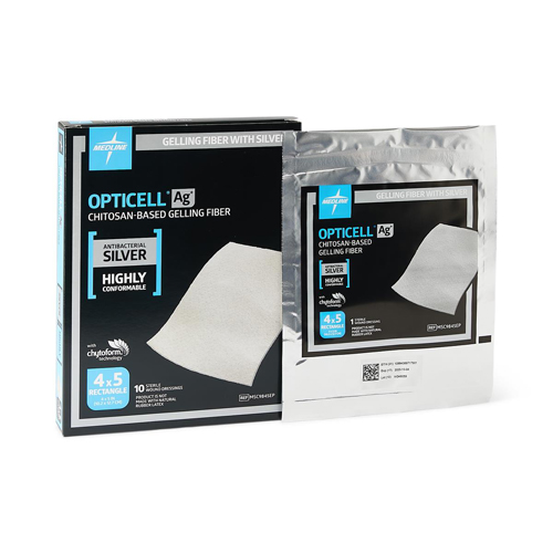 DRESSING, GEL FIBER, OPTICELL AG+, 6X6, 5/BX - CIA Medical