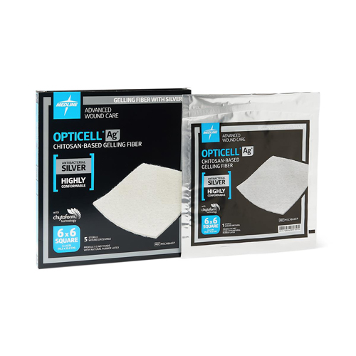 gelling fiber silver dressing Opticell Ag+ Silver Antibacterial Gelling Fiber Dressing, 0.75 x 18 Inch