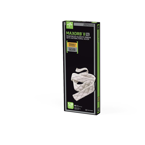 MEDMSC9918EPH - Medline - Medline Maxorb II Silver Alginate Wound Dressing, 1" x 18", in Educational Packaging, 1/EA