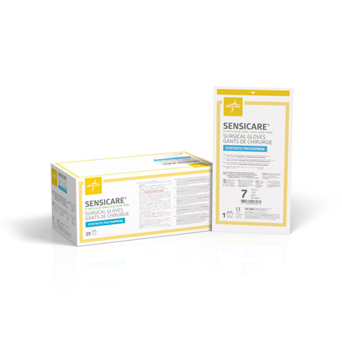 MEDMSG1070 - Medline - Medline SensiCare PI with Aloe Surgical Gloves, Size 7, 100/CS