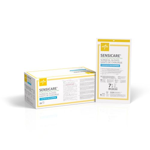 MEDMSG1075 - Medline - Medline SensiCare PI with Aloe Surgical Gloves, Size 7.5, 100/CS