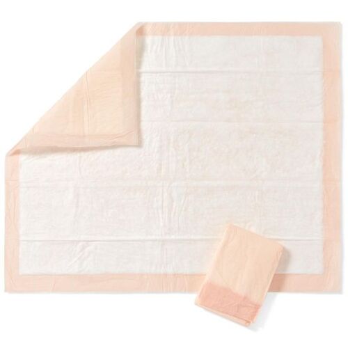 MEDMUP2000F - Medline - Medline FitRight Underpads, Peach, 30" X 36", 100 EA/CS