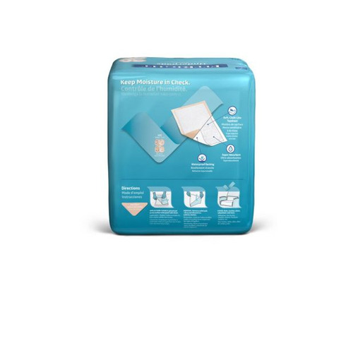 MEDMUP2000F - Medline - Medline FitRight Underpads, Peach, 30" X 36", 100 EA/CS