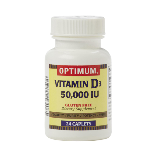 BettyMills Vitamin D3, 50,000 IU, 24 Capsules per Bottle Optimum