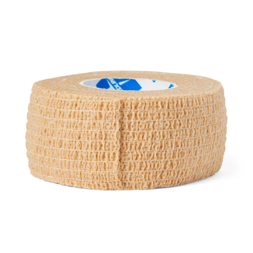 MEDPRM088001H - Medline - Medline CARING Nonsterile Cohesive Bandages, Tan, 1" x 5 yd. (2.5 cm x 4.6 m), 1/EA