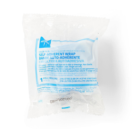 MEDPRM088002CPH - Medline - Medline Nonsterile Cohesive Bandage, Assorted Colors, 2" x 5 yd. (5.1 cm x 4.6 m), 1/EA