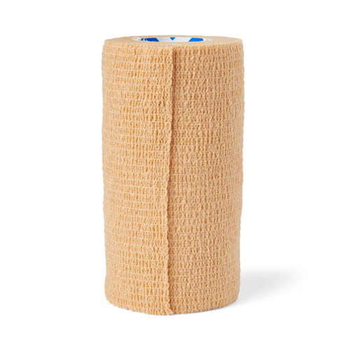 MEDPRM088004 - Medline - Medline Caring Nonsterile Self-Adherent Wrap, Tan, 4" x 5 yd., 18 EA/CS