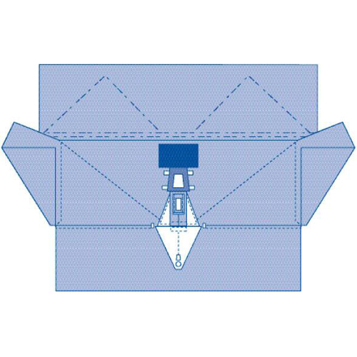MEDSPT-3595SCS - Medline - Nonsterile Lithotomy Drapes, 20 EA/CS