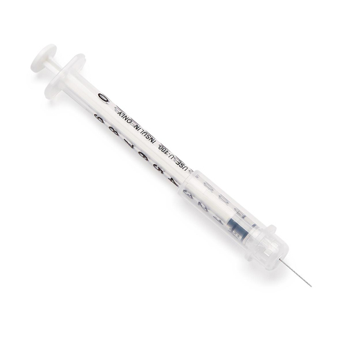 BettyMills Insulin Safety Syringes, Clear, 1.00 ML Medline SYRSI101292