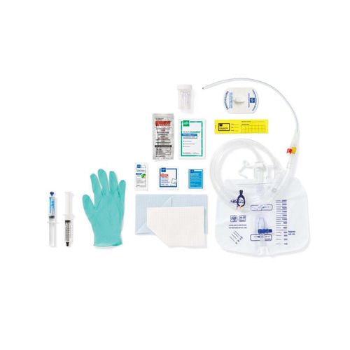 MEDURO175718H - Medline - Snapsecure 1-Layer Foley Catheter Tray, 100% Silicone, Drainbag, 18 Fr, 10 mL