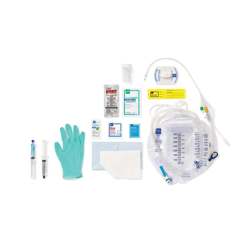 MEDURO175814T - Medline - Snapsecure 1-Layer Foley Catheter Tray, Temp Sensing, 100% Silicone, Urine Meter, 14 Fr, 10 mL