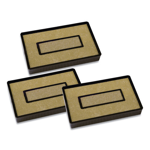 MKG034515 - Marking Products, Inc - Un-Inked Replacement Pad for Self-Inking Stamps, Two-Color, Compatible with All Ink Colors, 1.88&quot; x 1.13&quot;, 3/Pack