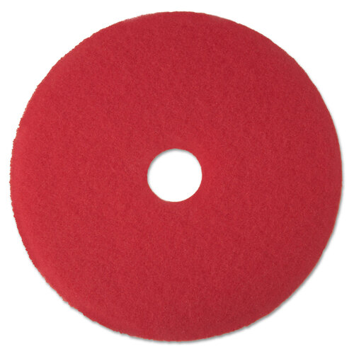 MMM08389 - 3M - Low-Speed High Productivity Floor Pads 5100, 14-Inch, Red