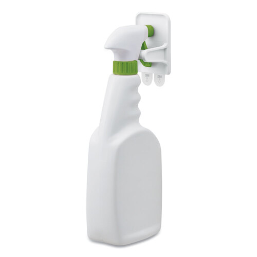 Command Spray Bottle Holder, 2.34 x 1.69 x 3.34, White, 2 Hangers/4 Strips/Pack