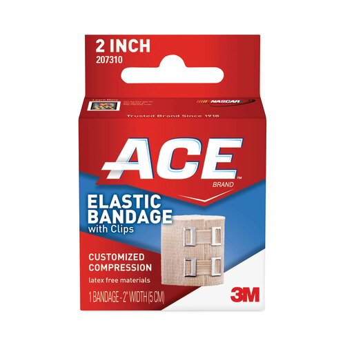 MMM207310 - 3M - Elastic Bandage with E-Z Clips, 2 x 50