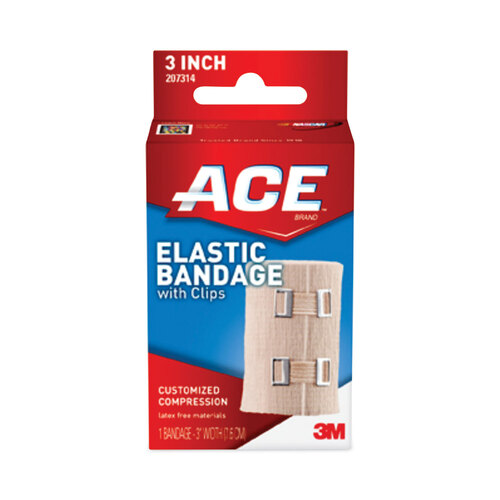MMM207314 - 3M - Elastic Bandage with E-Z Clips, 3 x 64