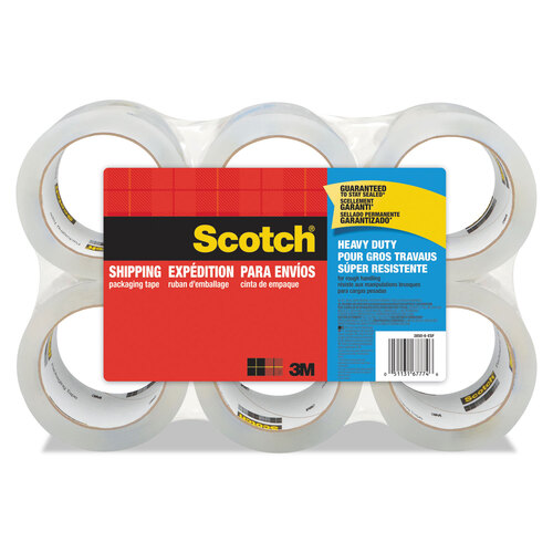 Scotch Compact and Quick Loading Dispenser for Box Sealing Tape, Red, 3 Core
