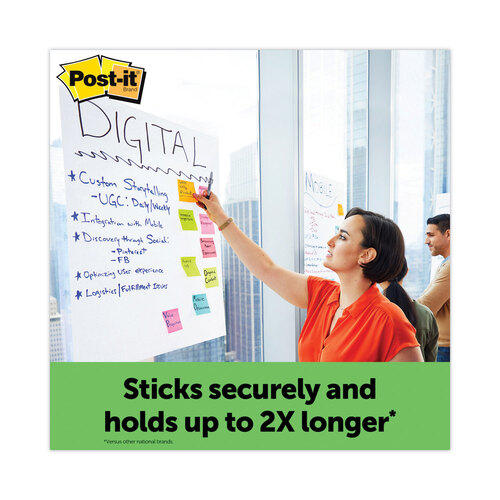 MMM559RPVAD6 - 3M - Vertical-Orientation Self-Stick Easel Pad Value Pack, Green Headband, Unruled, 25 x 30, White, 30 Sheets, 6/Carton