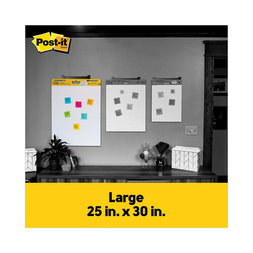 MMM559VAD6PK - 3M - Vertical-Orientation Self-Stick Easel Pad Value Pack, Unruled, 25 x 30, White, 30 Sheets, 6/Carton