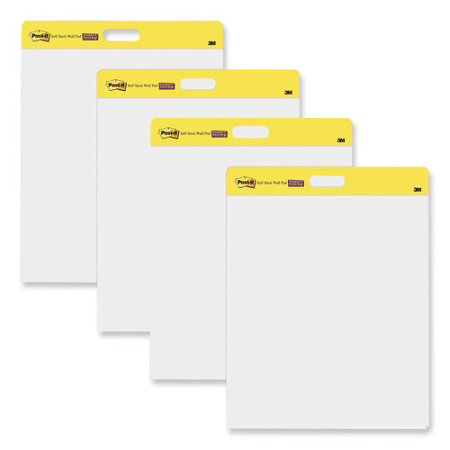 MMM566 - 3M - Self-Stick Wall Pad, Unruled, 20 x 23, White, 20 Sheets/Pad, 2 Pads/Pack, 2 Packs/Carton