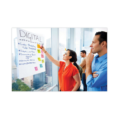 MMM566 - 3M - Self-Stick Wall Pad, Unruled, 20 x 23, White, 20 Sheets/Pad, 2 Pads/Pack, 2 Packs/Carton