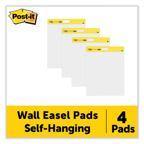 MMM566 - 3M - Self-Stick Wall Pad, Unruled, 20 x 23, White, 20 Sheets/Pad, 2 Pads/Pack, 2 Packs/Carton