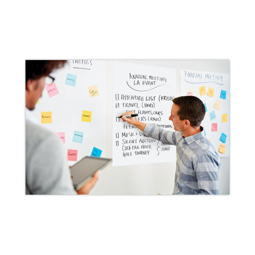 MMM566 - 3M - Self-Stick Wall Pad, Unruled, 20 x 23, White, 20 Sheets/Pad, 2 Pads/Pack, 2 Packs/Carton