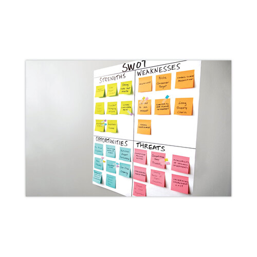 MMM566 - 3M - Self-Stick Wall Pad, Unruled, 20 x 23, White, 20 Sheets/Pad, 2 Pads/Pack, 2 Packs/Carton