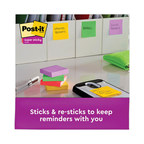 Post-it® Notes Super Sticky Pads in Playful Primary Colors - 3M 6228SSAN PK  - Betty Mills