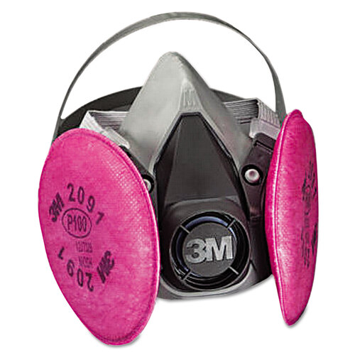 MMM6291 - 3M OH&ESD - Half Facepiece Respirator 6000 Series, Reusable, Medium