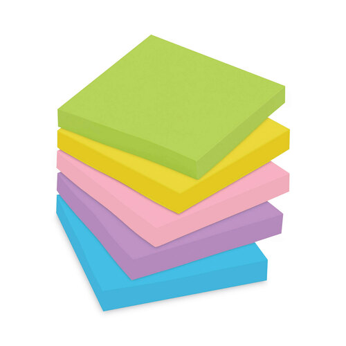 MMM65414AU - 3M - Original Pads in Floral Fantasy Collection Colors, Value Pack, 3&quot; x 3&quot;, 100 Sheets/Pad, 14 Pads/Pack