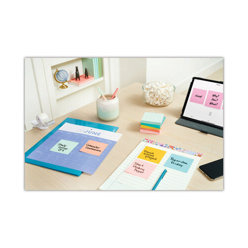 MMM654AST - 3M - Original Pads in Beachside Cafe Collection Colors, 3&quot; x 3&quot;, 100 Sheets/Pad, 12 Pads/Pack