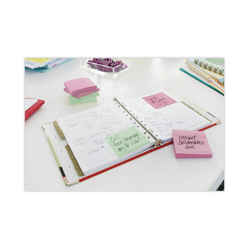 MMM654AST - 3M - Original Pads in Beachside Cafe Collection Colors, 3&quot; x 3&quot;, 100 Sheets/Pad, 12 Pads/Pack