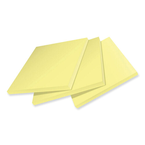 MMM654R12SSCY - 3M - 100% Recycled Paper Super Sticky Notes, 3&quot; x 3&quot;, Canary Yelow, 70 Sheets/Pad, 12 Pads/Pack
