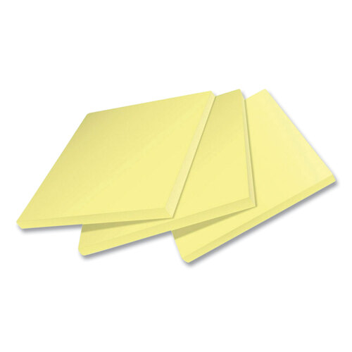 MMM654R24SSCYCP - 3M - 100% Recycled Paper Super Sticky Notes, 3&quot; x 3&quot;, Canary Yellow, 70 Sheets/Pad, 24 Pads/Pack