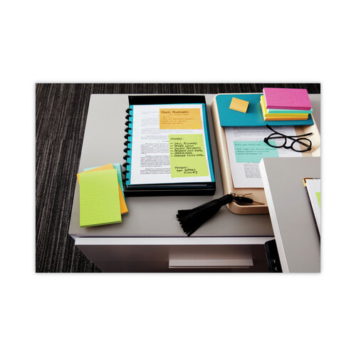 MMM6555PK - 3M - Original Pads in Poptimistic Collection Colors, 3&quot; x 5&quot;, 100 Sheets/Pad, 5 Pads/Pack