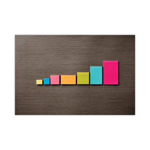 MMM6555UC - 3M - Original Pads in Floral Fantasy Collection Colors, 3&quot; x 5&quot;, 100 Sheets/Pad, 5 Pads/Pack