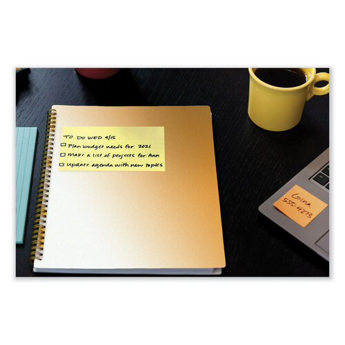 MMM655YW - 3M - Original Pads in Canary Yellow, 3&quot; x 5&quot;, 100 Sheets/Pad, 12 Pads/Pack