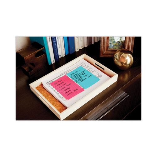 MMM6603SSMIA - 3M - Pads in Supernova Neon Collection Colors, Note Ruled, 4&quot; x 6&quot;, 90 Sheets/Pad, 3 Pads/Pack