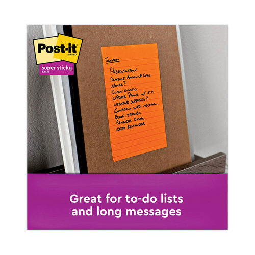 MMM6603SSUC - 3M - Pads in Energy Boost Collection Colors, Note Ruled, 4&quot; x 6&quot;, 90 Sheets/Pad, 3 Pads/Pack